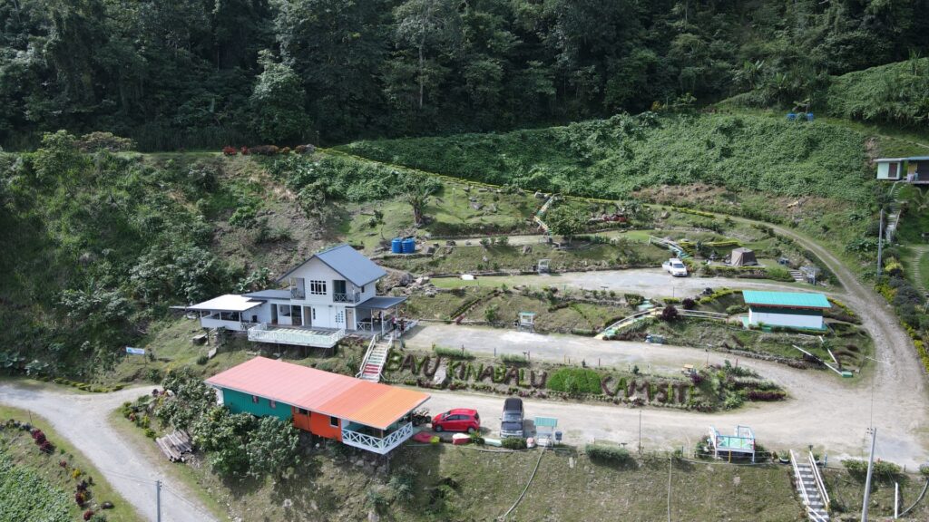 Arial view of Bayu Kinabalu Campsite
